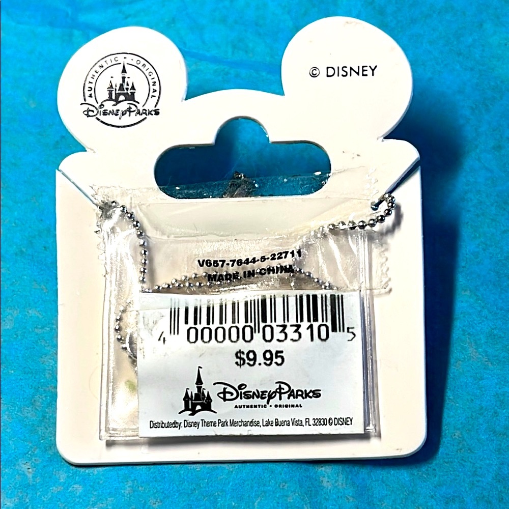 Disney Parks Merchandise Silver Tone and White Enamel Cupcake Pendant Necklace - Picture 3 of 4